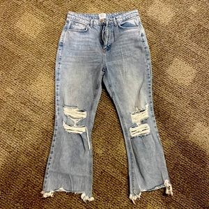 BDG Ripped Cropped Flare Jeans